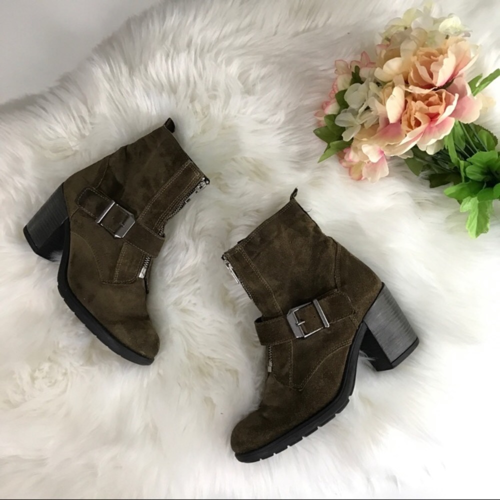 Aldo green suede boot